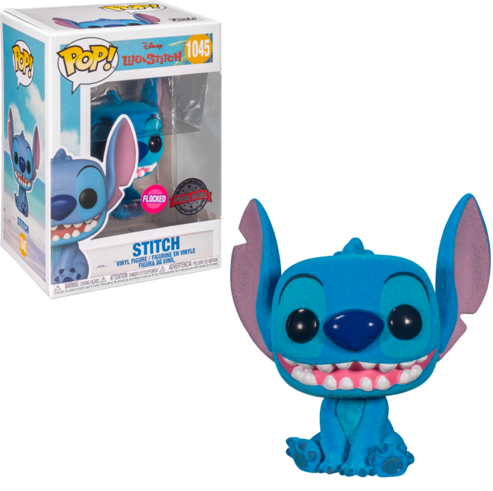 Funko POP! Disney Lilo & Stitch - Stitch #1045 [Flocked] Exclusive 
