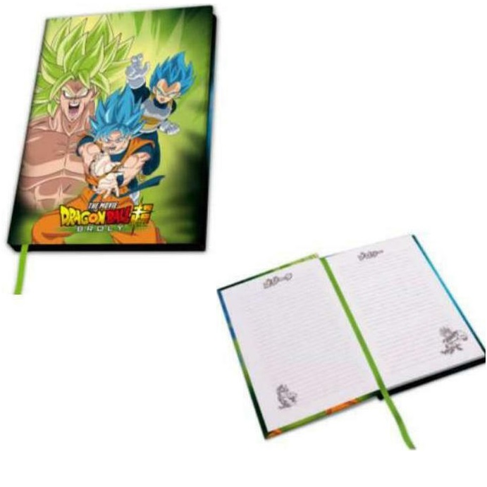 Genuine Dragon Ball Super Broly A5 Hardback Journal Notebook Pad Vegeta Goku 