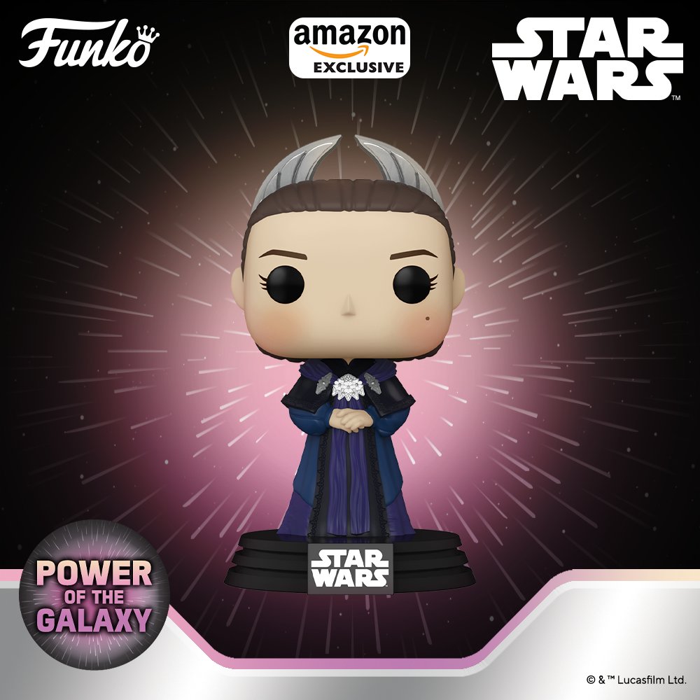 Funko Pop! Disney Star Wars: Power of the Galaxy: Padme Amidala (Amazon Exclusive) #525 Bobble-Head Vinyl Figure