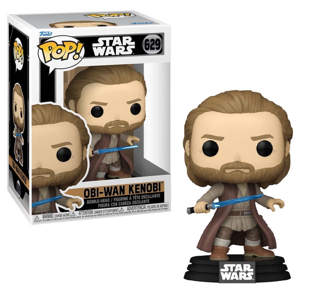 Funko Pop! Disney Star Wars: Obi-Wan Kenobi – Obi-Wan Kenobi (Battle Pose) #629 Bobble-Head Vinyl Figure