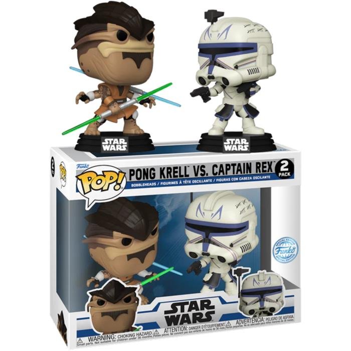 Funko POP! Star Wars: The Clone Wars – Pong Krell vs Captain Rex 2-Pack (Exclusive)
