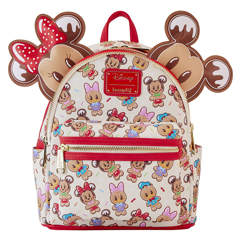 Σακίδιο πλάτης LOUNGEFLY – Mickey and Friends Gingerbread Cookie Mini Backpack