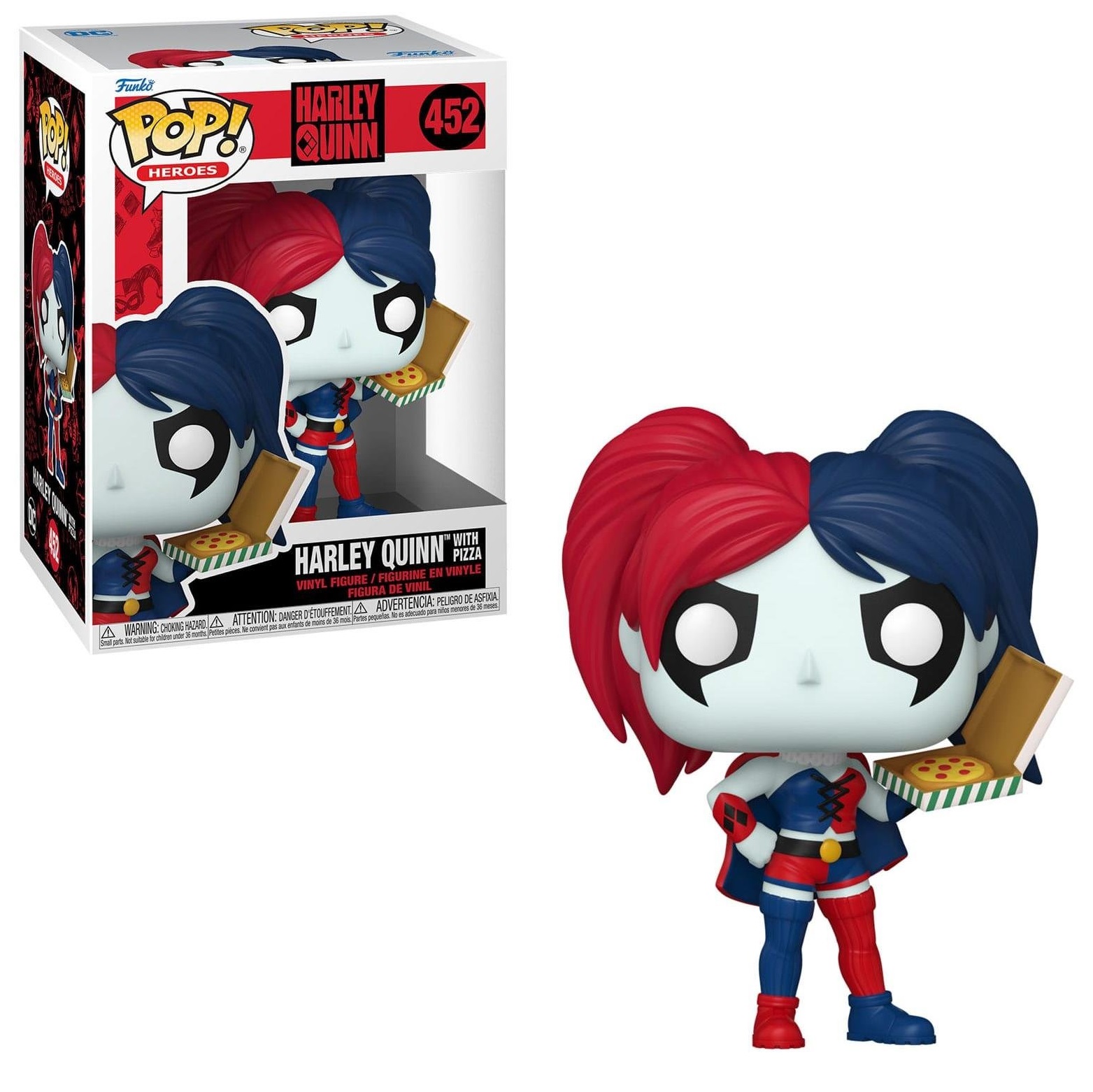 Funko Pop! DC Heroes: Harley Quinn – Harley Quinn with Pizza #452 Vinyl Figure